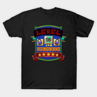 16th Birthday Sixteenth Birthday Gamer T-Shirt